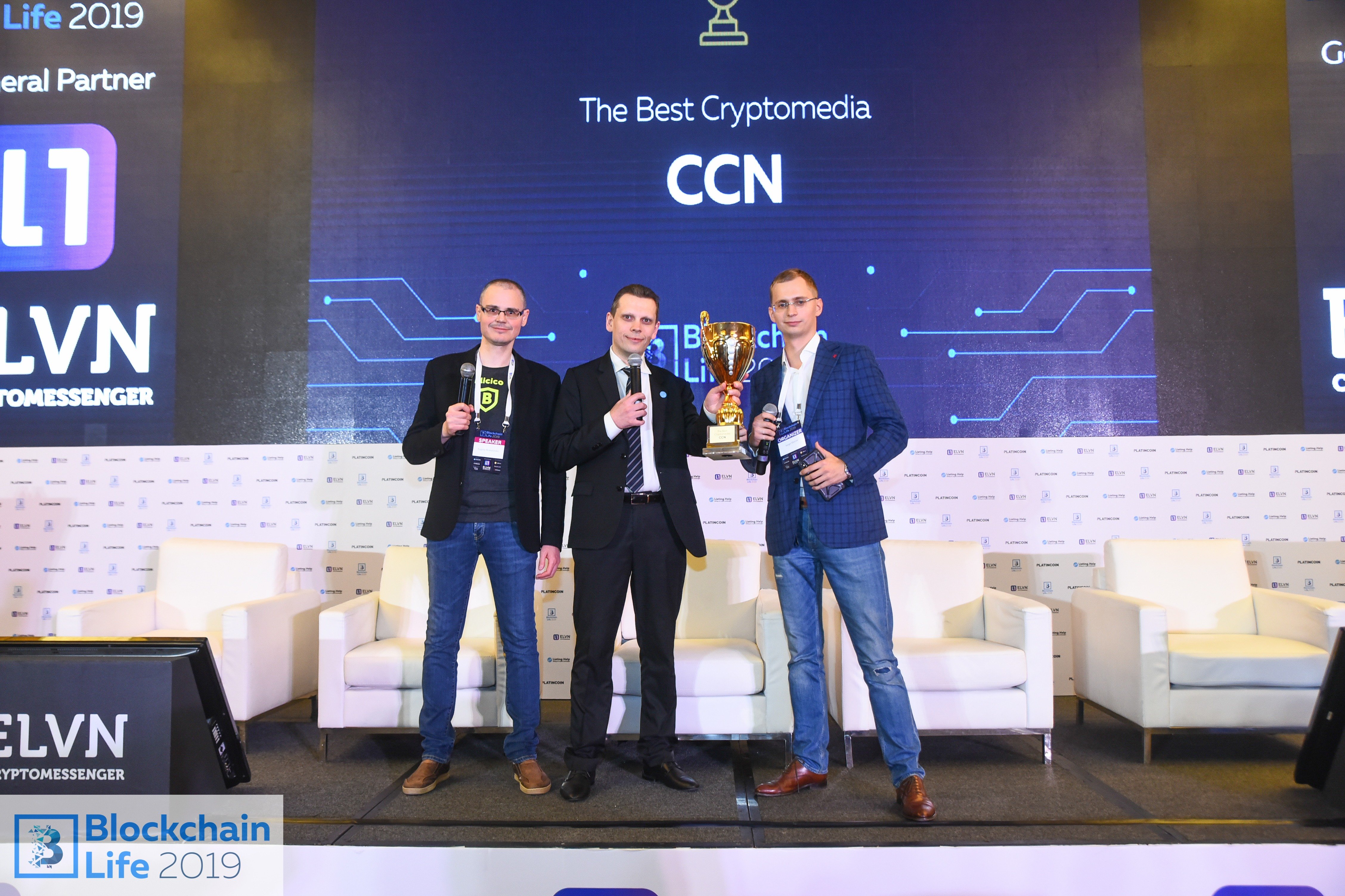 Blockchain Life 2019 Asia "Best Cryptomedia Award" went to CCN.com